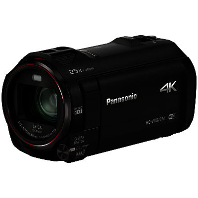 Panasonic HC-VX870EB-K 4K Camcorder with Leica Dicomar Lens, Wireless Twin Camera, Built-In Wi-Fi and 3  Wide LCD Monitor